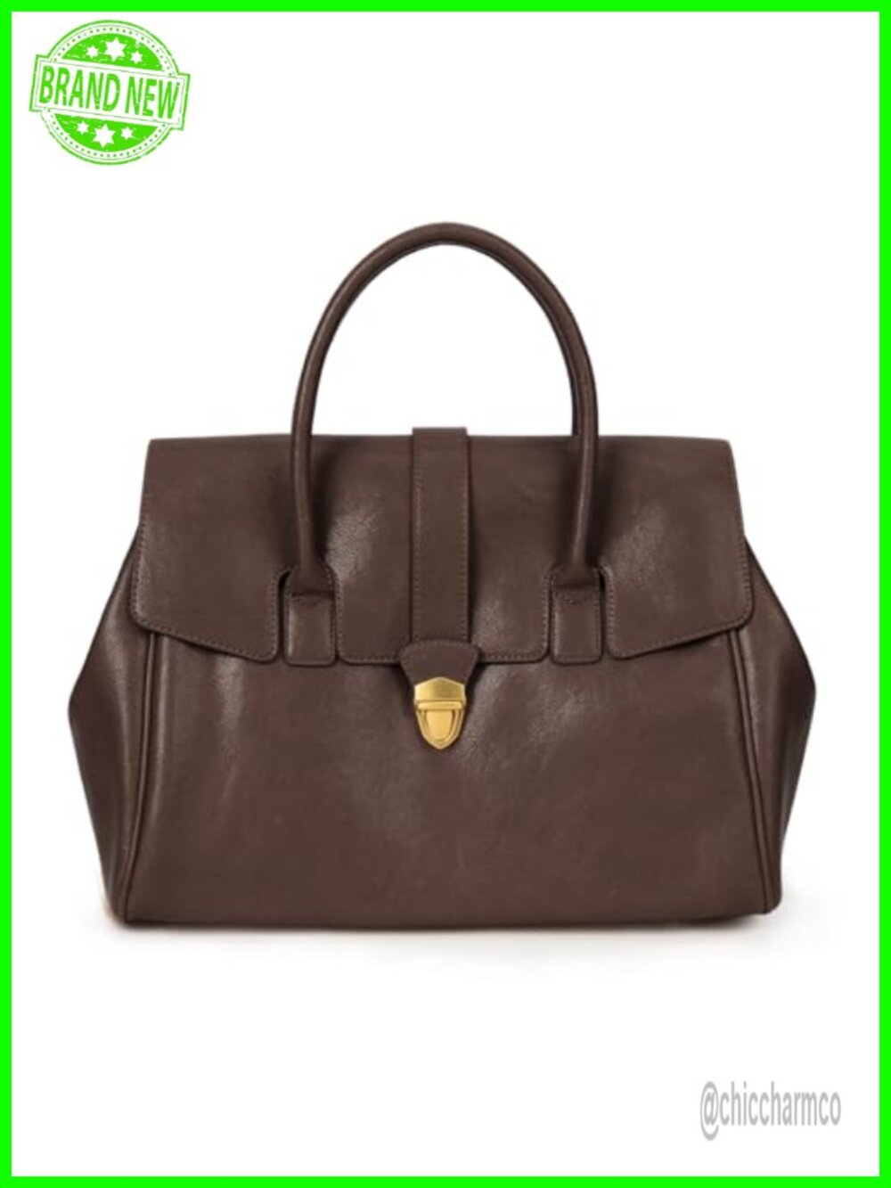 Faux Leather Tote Bag Large Work Handbag Vintage Top Handle Adjustable Strap